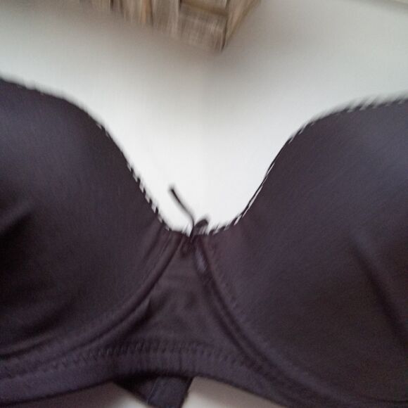 Black Bra 42C‎ Bow Hook And Eye - Picture 6 of 9